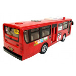 Autobus + zvuk, svetlá, pohon - červený